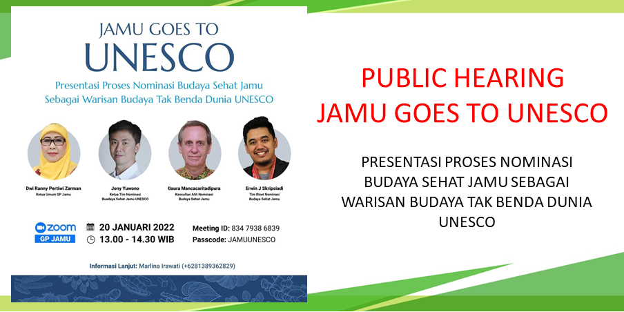 Breaking News PUBLIC HEARING JAMU GOES TO UNESCO Breaking News PUBLIC HEARING JAMU GOES TO UNESCO